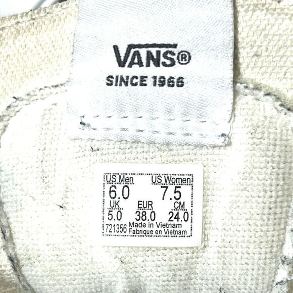 Vans Sk8-Hi Black Suede Canvas Floral Sneaker Women 7.5 Lace Up Skate Shoe Men 6 - Picture 11 of 11